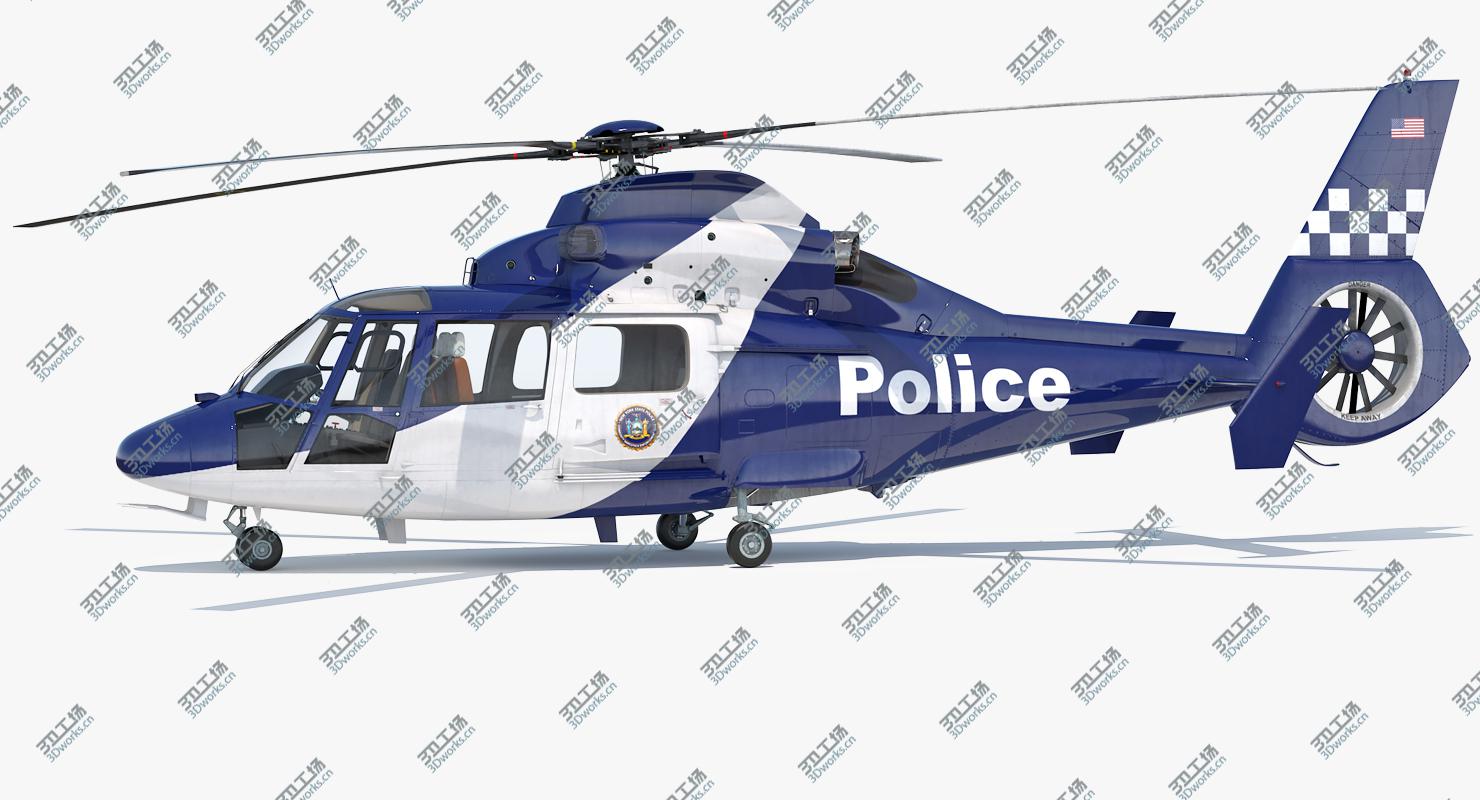images/goods_img/202104021/3D Police Helicopter Eurocopter AS 365 N2 Dauphin model/2.jpg
